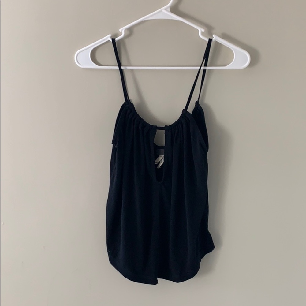 Free people black keyhole tank top